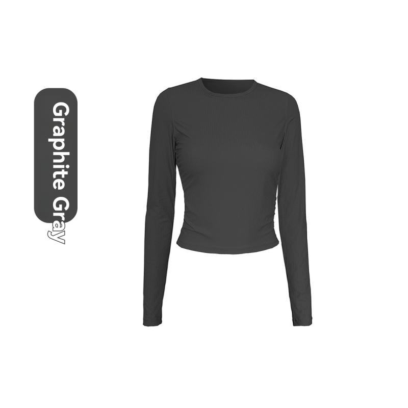 Activewear | Black Sculpt Long Sleeve Crop Gym Top  – Womens Activewear Activewear