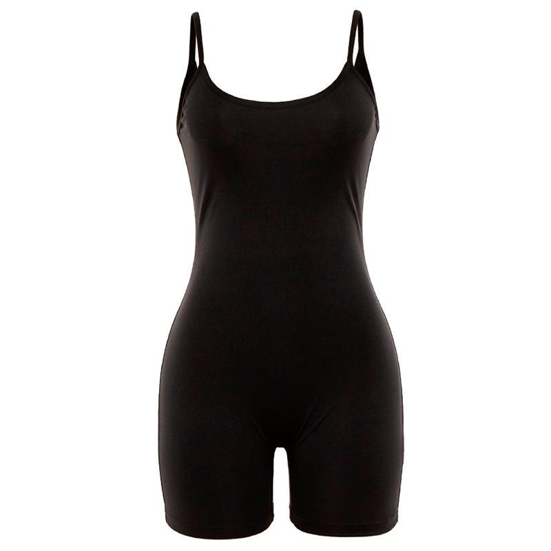 Activewear | Black Sculpt Sleeveless Short Unitard  – Womens Activewear Activewear