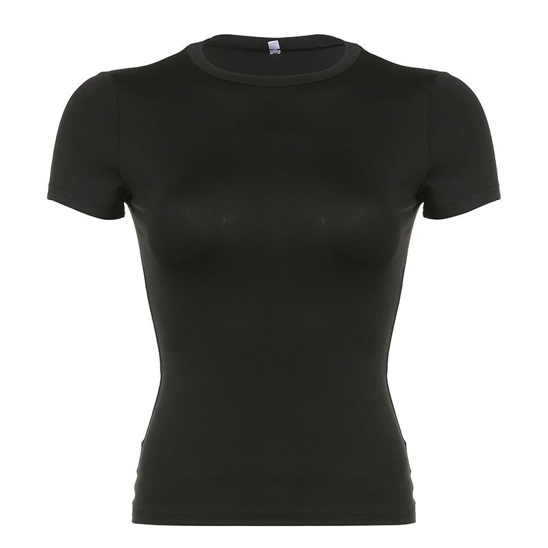 Activewear | Black Seamless Longline Short Sleeve Gym Top  – Womens Activewear Activewear