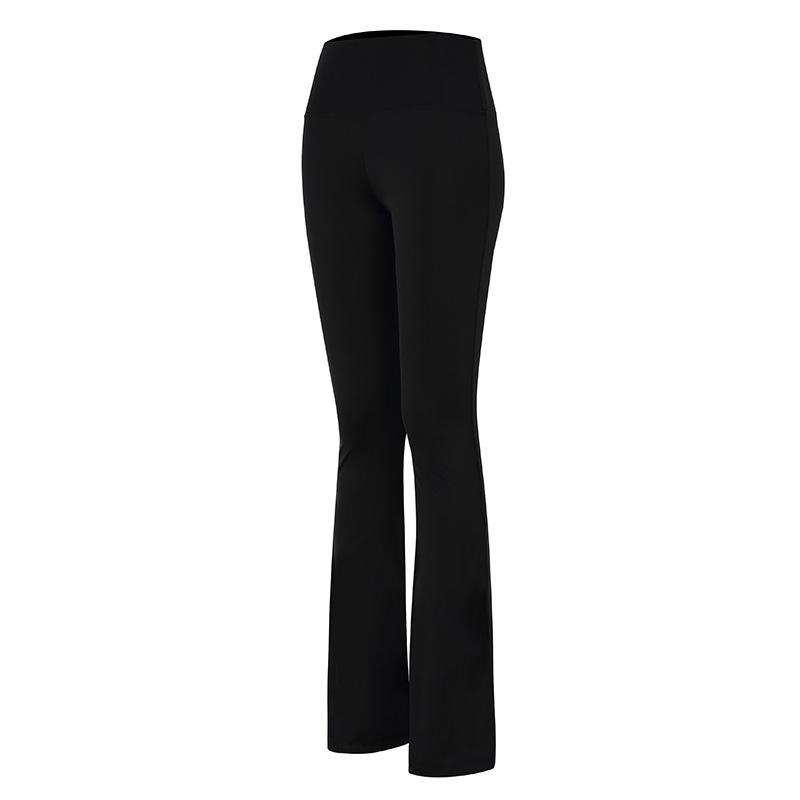 Activewear | Plt Sport Black Melange Flared Yoga Pants  – Womens Activewear Activewear