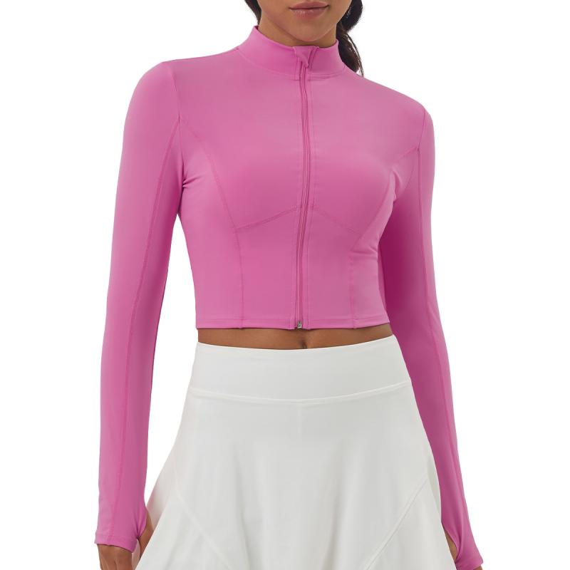 Activewear | Plus Raspberry Basic Sculpt Jacket  – Womens Activewear Activewear