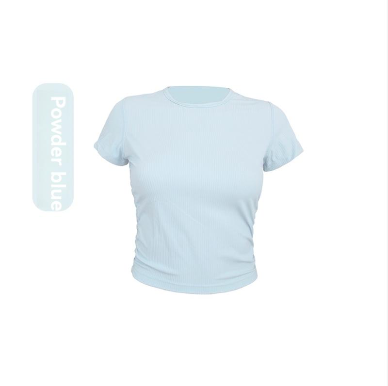 Activewear | Sea Green Active Rib Short Sleeve Gym Top  – Womens Activewear Activewear