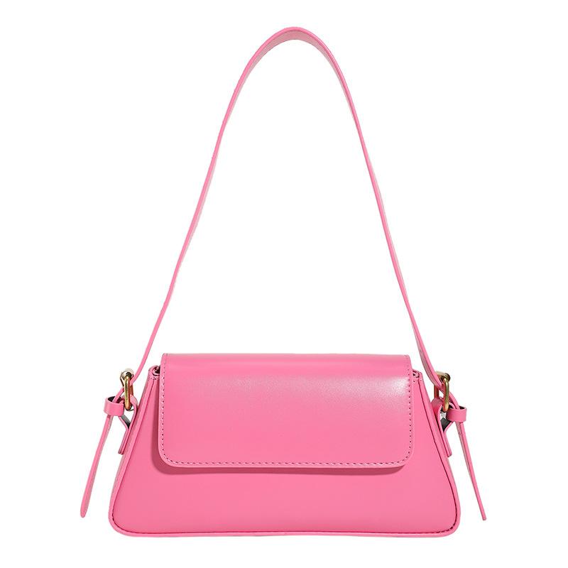 Bags | Baby Pink Pu Trapeze Shoulder Bag  – Womens Accessories Baby Pink