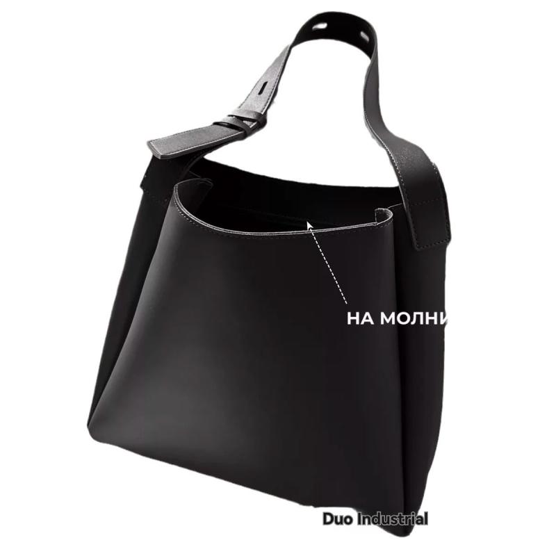 Bags | Black Squared Bucket Cross Body Bag  – Womens Accessories Bags