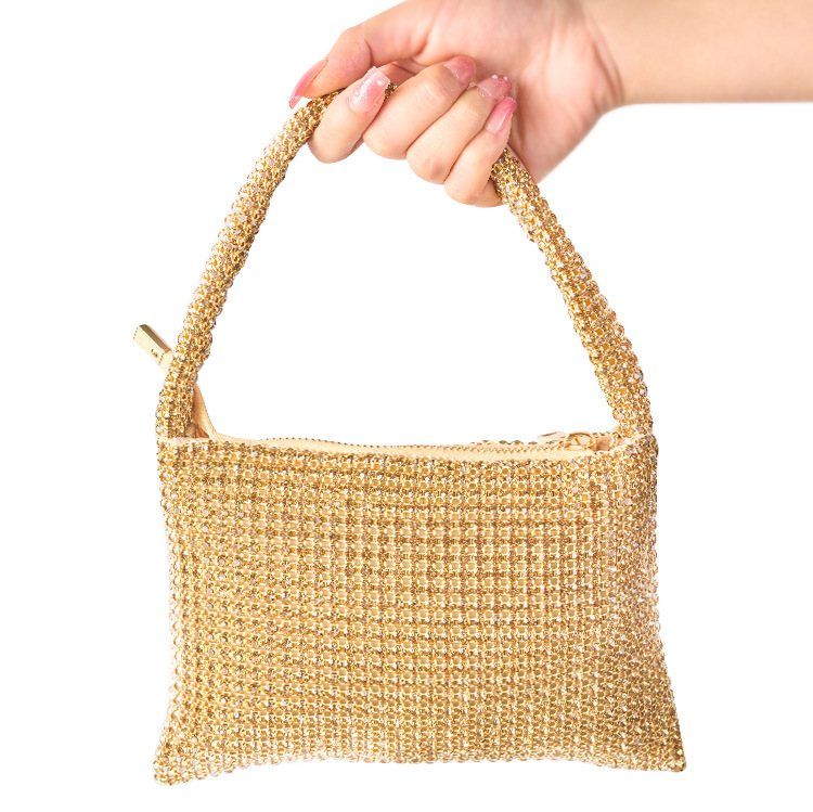 Bags | Gold Beaded Shoulder Bag  – Womens Accessories Bags