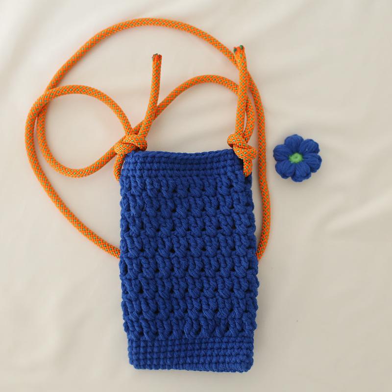 Bags | Hot Orange Bobble Crochet Slouchy Clutch  – Womens Accessories Bags