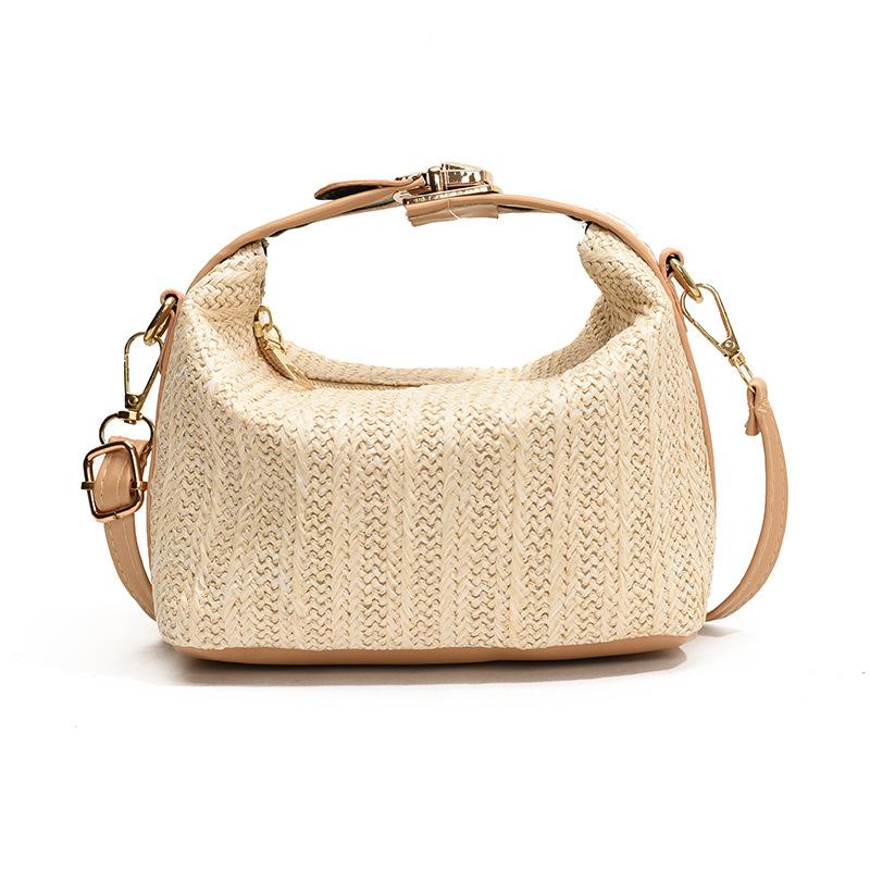 Bags | Natural Raffia Trim Mini Handbag  – Womens Accessories Bags