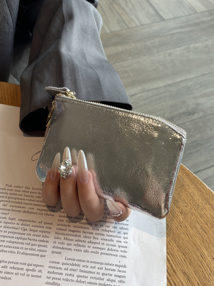 Bags | Silver Asymmetric Box Clutch Bag  – Womens Accessories Bags