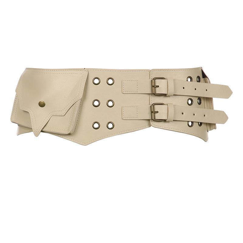 Belts | Cream Pu Utility Western Buckle Waist Belt  – Womens Accessories Belts