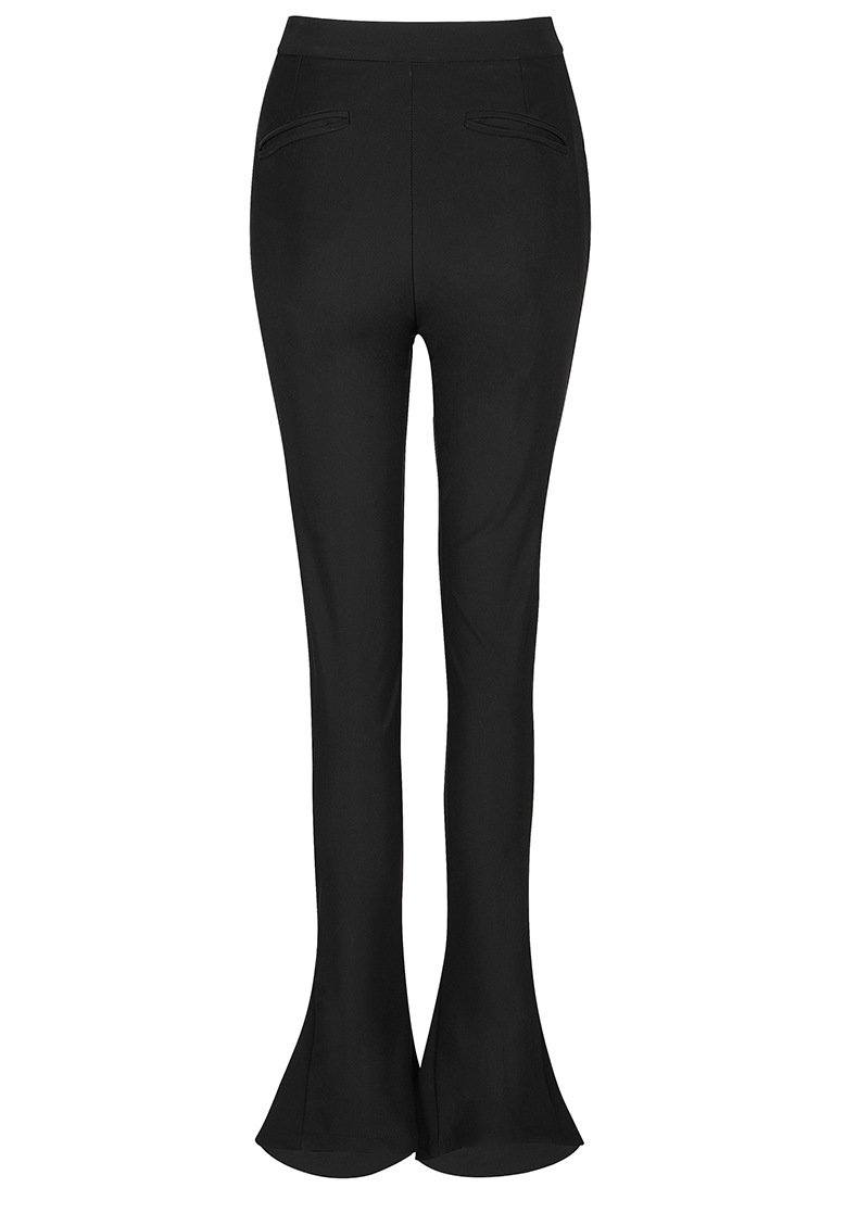 Co-Ords | Shape Black Stretch Buckle Straight Leg Trousers  – Womens Clothing Black