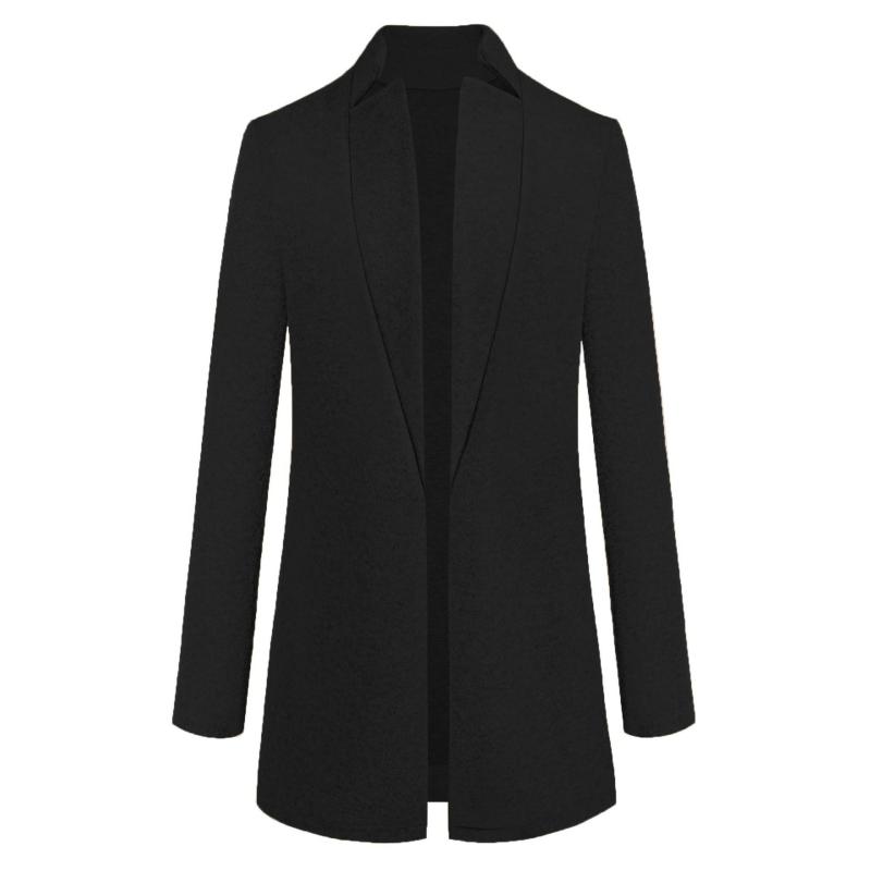 Coats & Jackets | Black Oversized Drapey Button Detail Blazer  – Womens Clothing Black