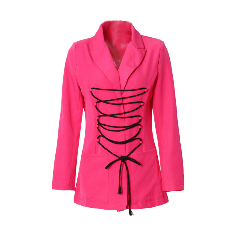 Coats & Jackets | Candy Pink Shell Cup Detail Tailored Blazer  – Womens Clothing Candy Pink