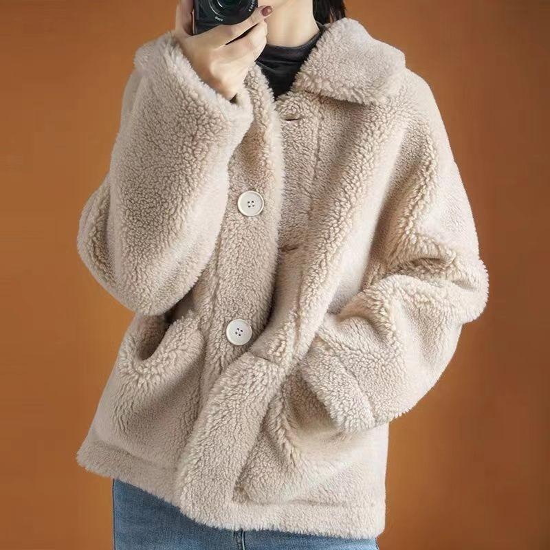 Coats & Jackets | Cream Cropped Teddy Coat  – Womens Clothing Coats & Jackets