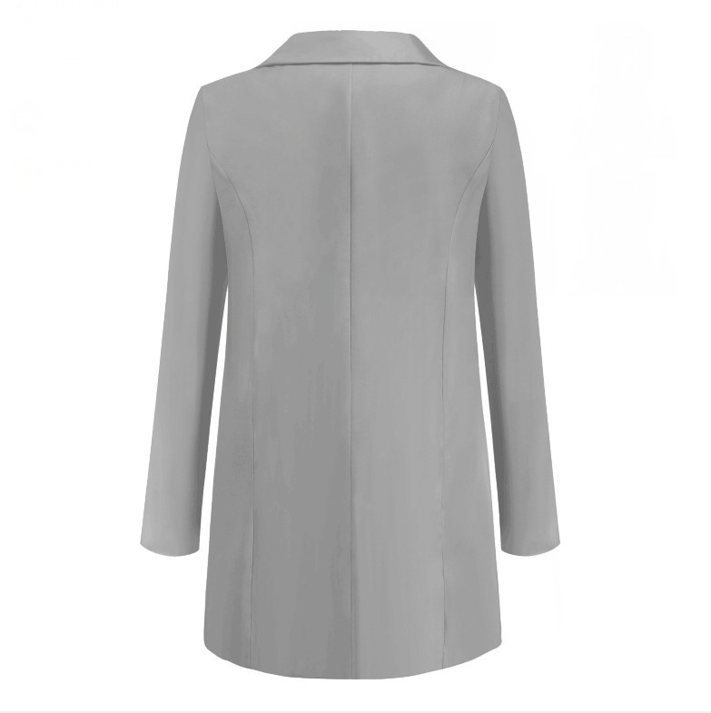 Coats & Jackets | Grey Longline Blazer  – Womens Clothing Coats & Jackets