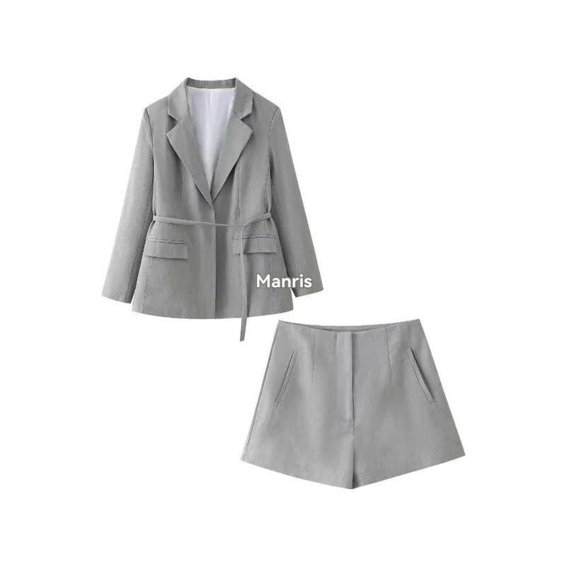 Coats & Jackets | Grey Tie Front Bow Detail Blazer  – Womens Clothing Coats & Jackets