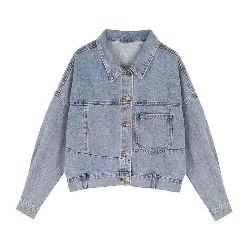 Coats & Jackets | Light Blue Wash Distressed Flower Detail Denim Jacket  – Womens Clothing Coats & Jackets