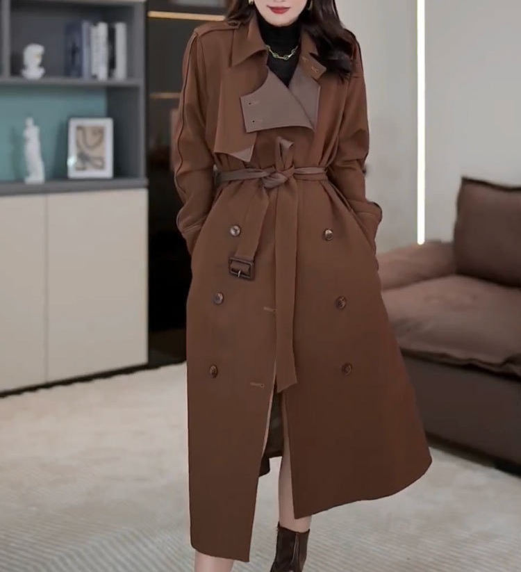 Coats & Jackets | Petite Chocolate Oversized Trench Coat  – Womens Clothing Chocolate