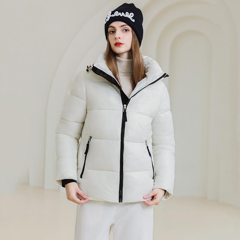 Coats & Jackets | Prettylittlething Off White Panelled High Neck Puffer Coat  – Womens Clothing Coats & Jackets