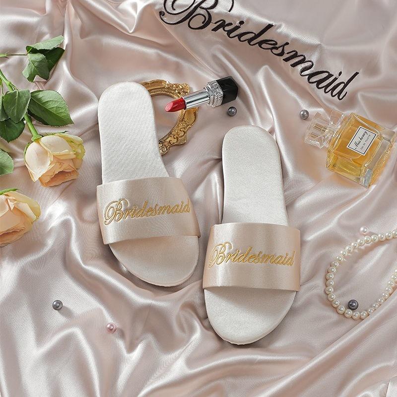 Flats | Prettylittlething Beige Slogan Sliders  – Womens Flats Beige