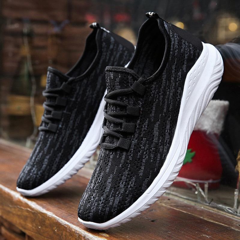 Flats | White Knitted Lace Up Sports Trainers  – Womens Flats Flats