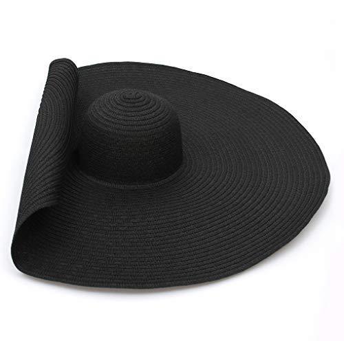 Hats | Black Wide Band Oversized Fedora  – Womens Accessories Black