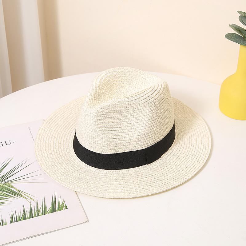 Hats | White Straw Fedora Sun Hat  – Womens Accessories Hats