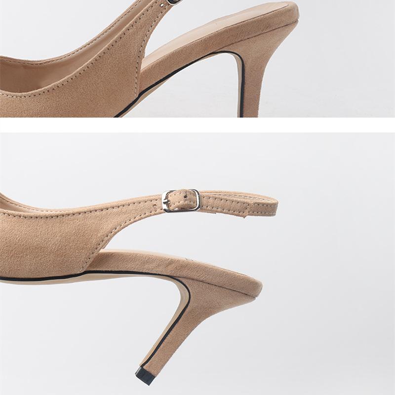 Heels | Nude Single Strap Heeled Sandals  – Womens Heels Heels