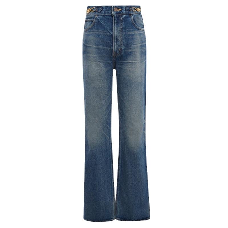 Jeans | Mid Blue Wash Straight Leg Denim Jeans  – Womens Clothing Jeans