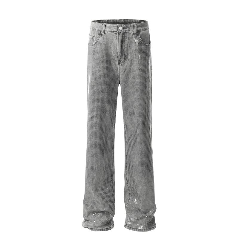 Jeans | Petite Silver Metallic Denim Jeans  – Womens Clothing Jeans