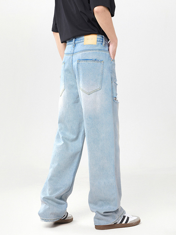 Jeans | Shape Light Blue Washed Denim Wide Leg Jeans  – Womens Clothing Jeans