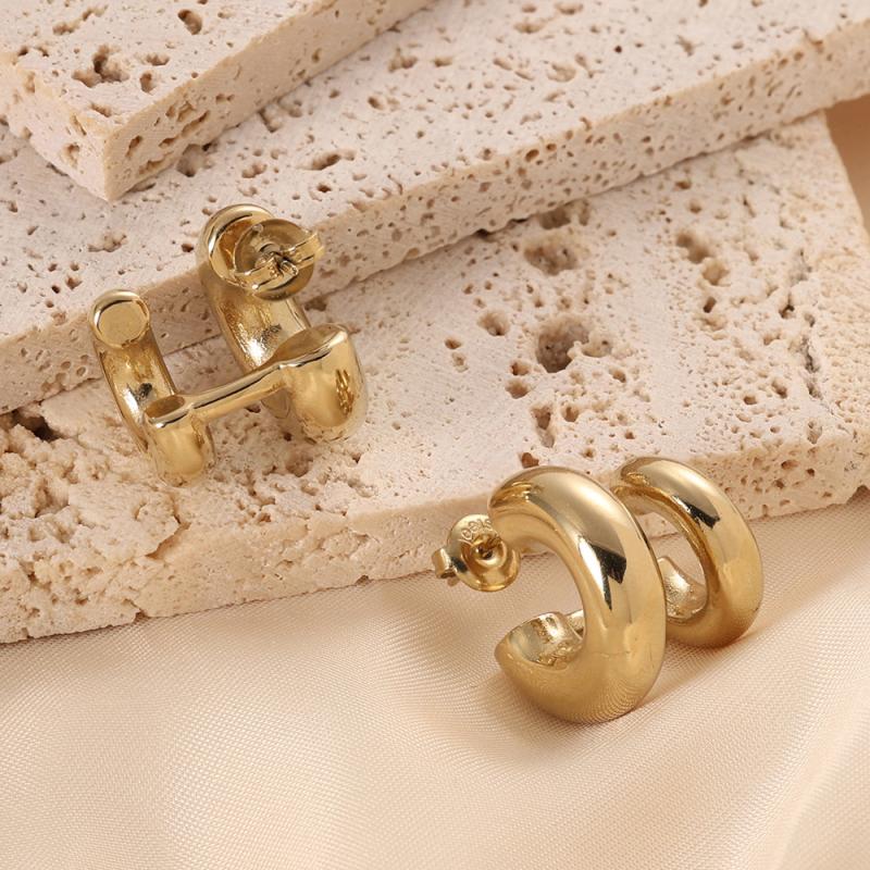 Jewellery | Gold Assorted Chunky Hoop Earrings Multipack  – Womens Accessories Earrings