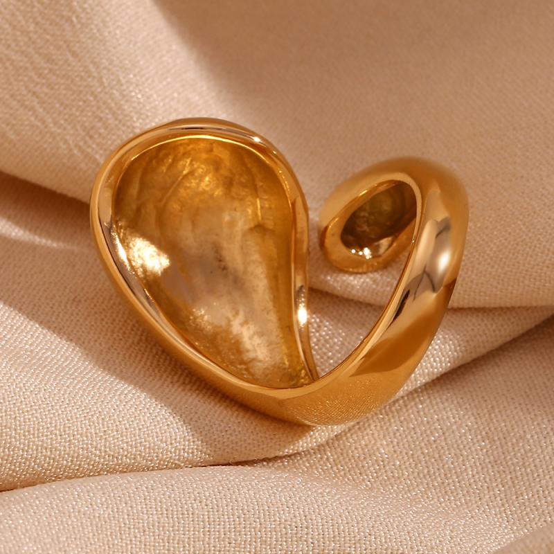 Jewellery | Gold Chunky Swirl Ring  – Womens Accessories Gold