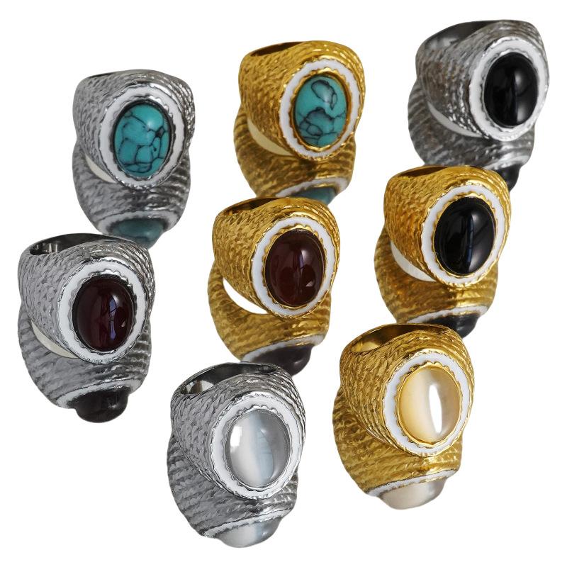 Jewellery | Gold Molten Set Pearl Multipack Rings  – Womens Accessories Gold