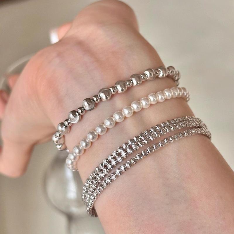 Jewellery | Silver Diamante Twist Bracelet  – Womens Accessories Jewellery