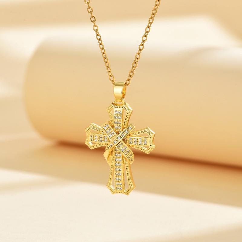 Jewellery | Silver Oversized Cross Cord Necklace  – Womens Accessories Jewellery