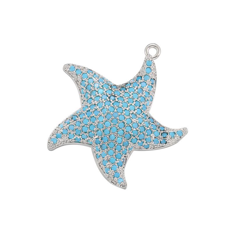 Jewellery | Silver Starfish Detail Drop Stud Earrings  – Womens Accessories Earrings