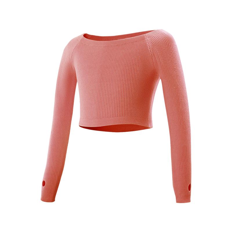 Knitwear | Pink Knitted Bow Back Bardot Top  – Womens Clothing Knitwear