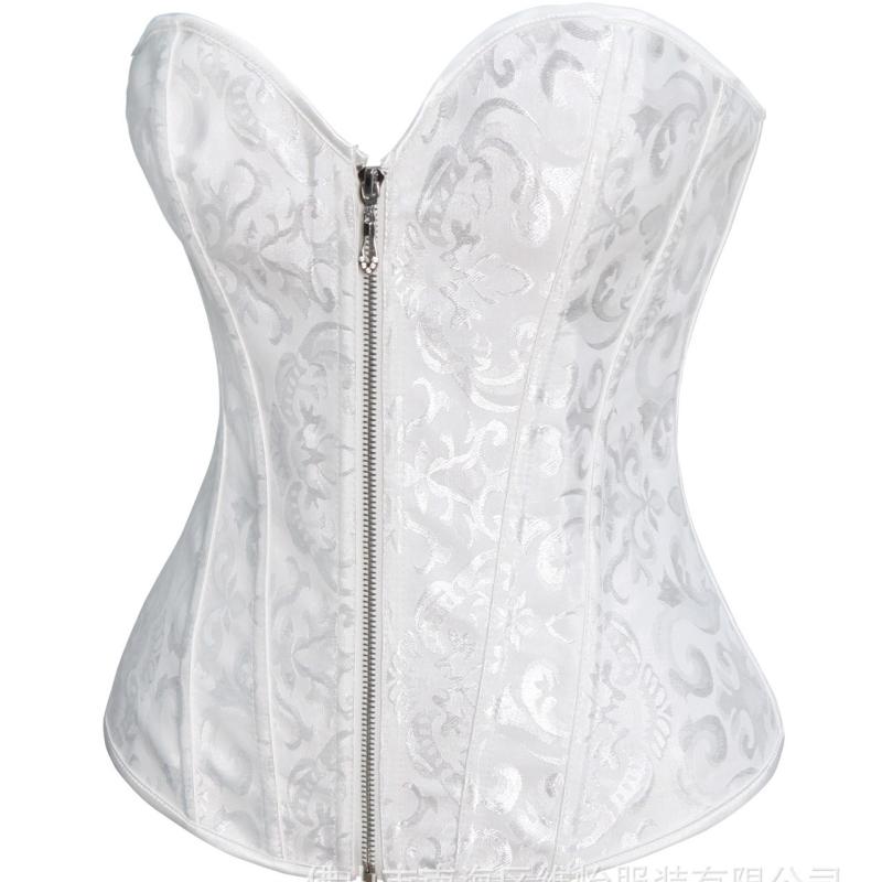 Lingerie | Plus Baby Blue Jacquard Satin Boned Corset  – Womens Clothing Baby Blue