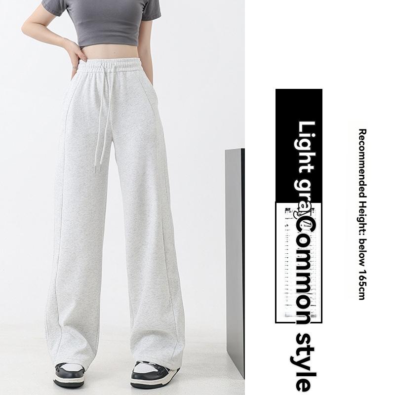 Loungewear | Ash Grey Pintuck Drawstring Straight Leg Joggers  – Womens Clothing Ash Grey