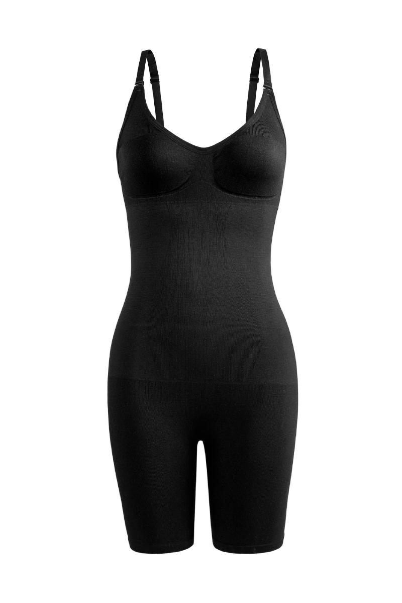 Loungewear | Plus Black Shapewear Unitard  – Womens Clothing Black