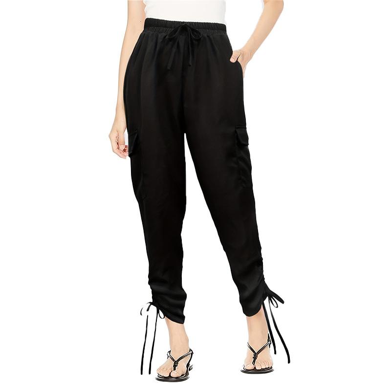 Loungewear | Tall Black Cargo Detail Casual Joggers  – Womens Clothing Black