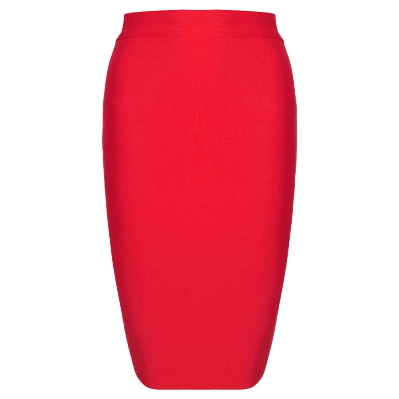 Skirts | Bright Red Slinky Low Rise Maxi Skirt  – Womens Clothing Bright Red