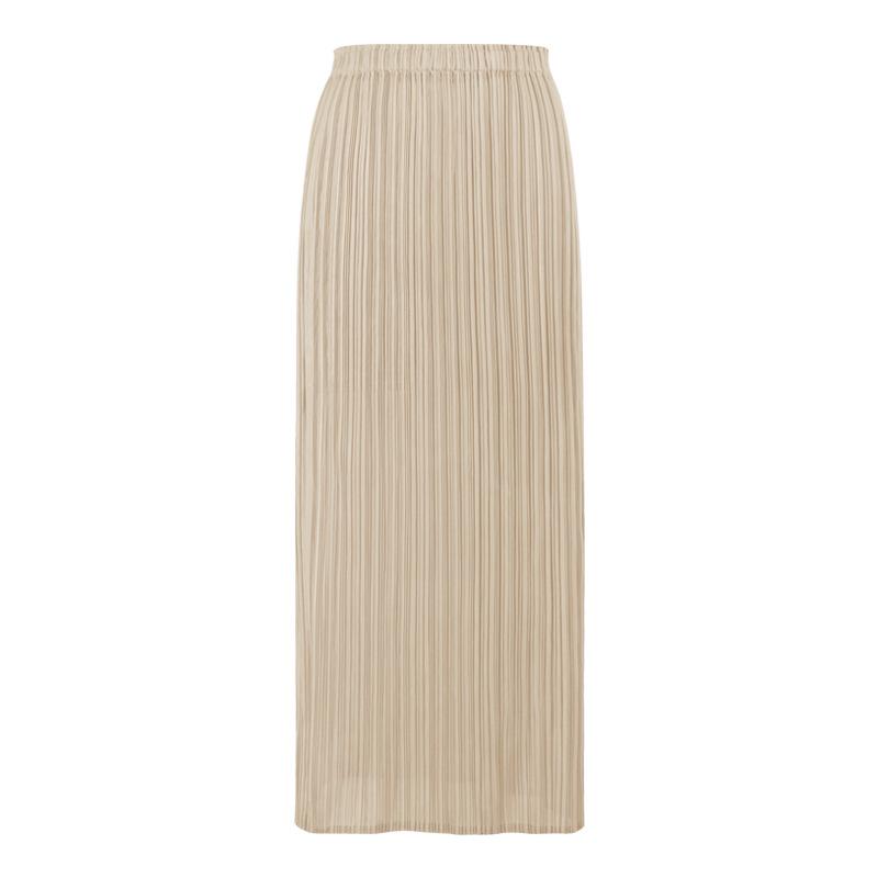 Skirts | Oatmeal Wide Rib Textured Knit Maxi Skirt  – Womens Clothing Oatmeal