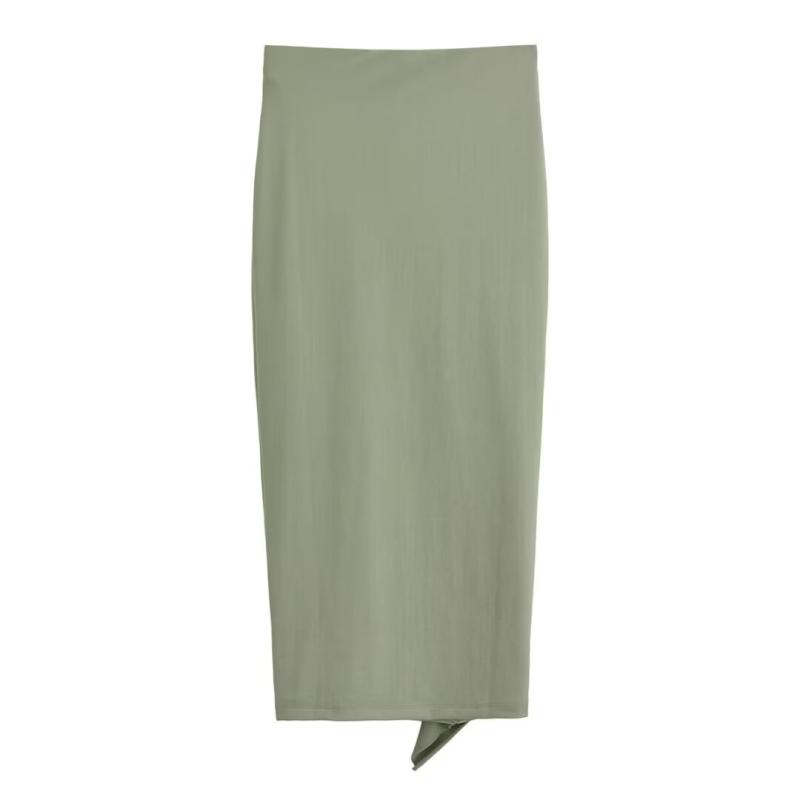 Skirts | Shape Sage Green Sculpted Maxi Low Rise Skirt  – Womens Clothing Sage Green