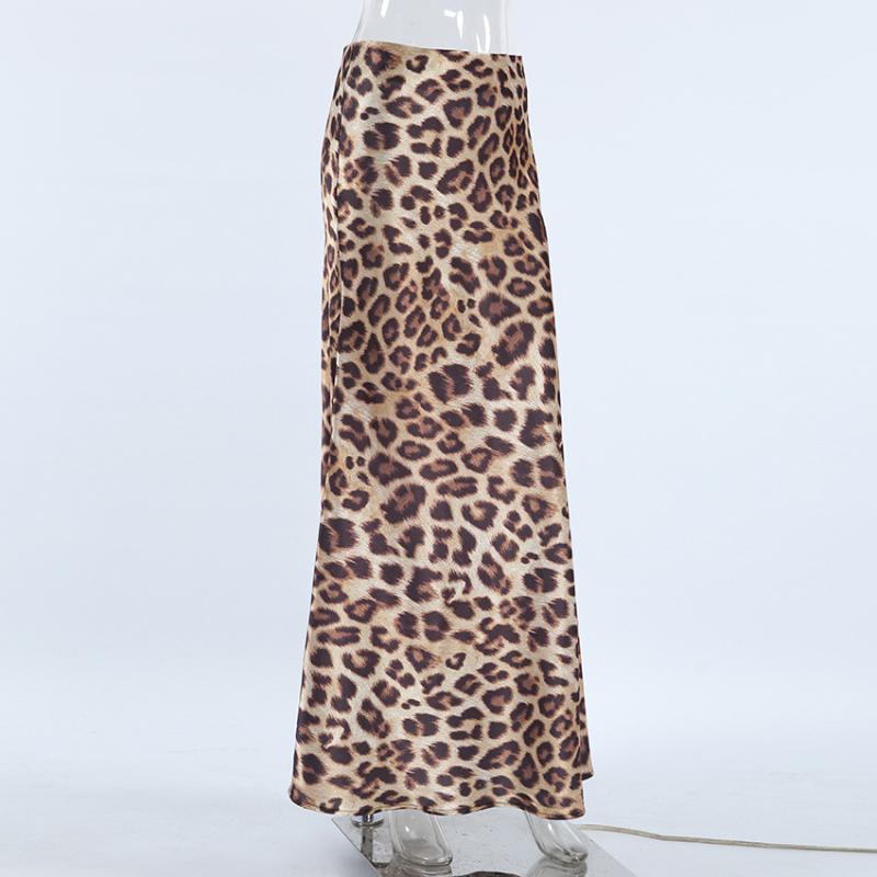 Skirts | Tall Leopard Print Lined Mesh Maxi Skirt  – Womens Clothing Leopard