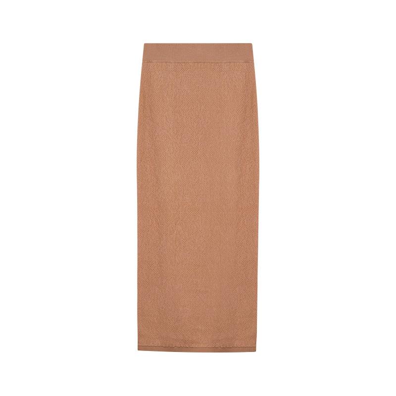 Skirts | Taupe Marl Knitted Midaxi Skirt  – Womens Clothing Skirts