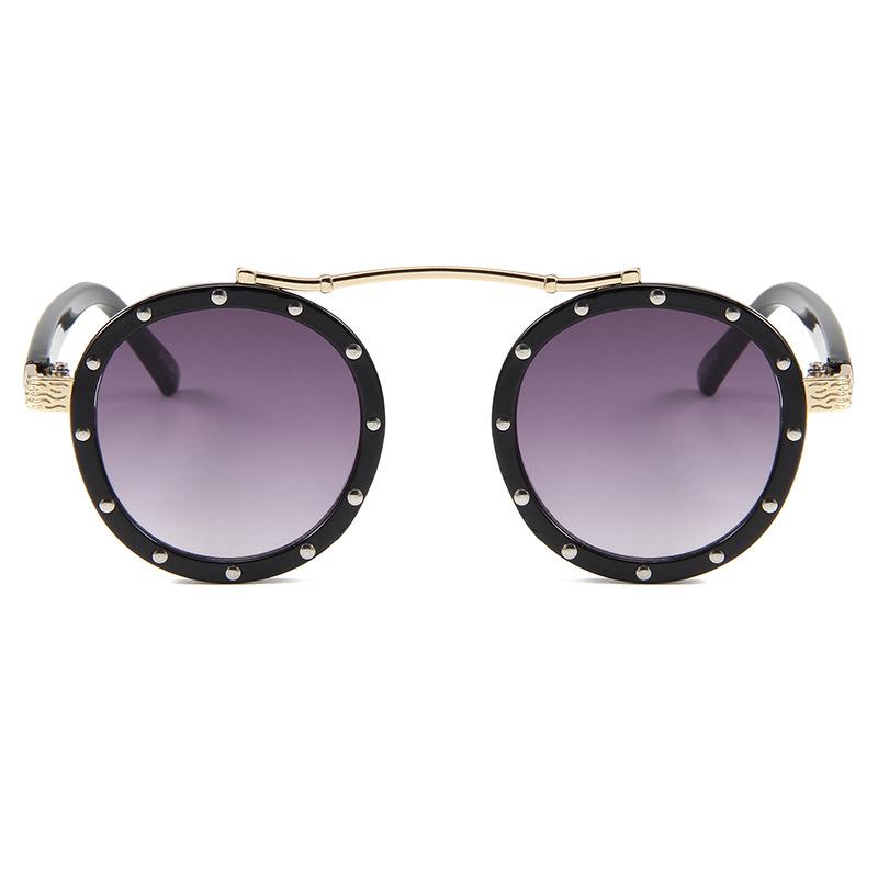 Sunglasses | Black Round Lens Diamante Detail Sunglasses  – Womens Accessories Black