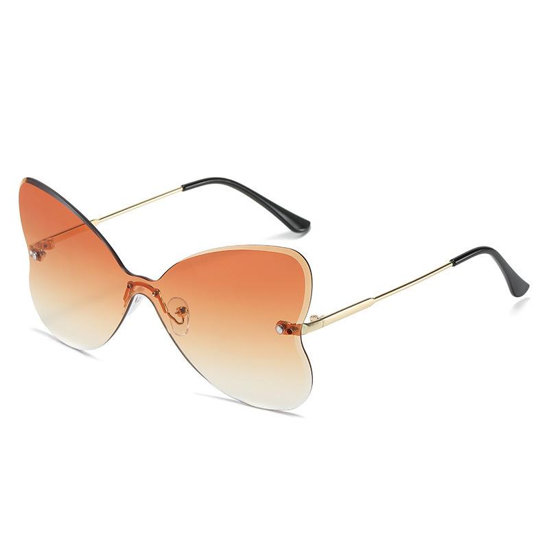 Sunglasses | Bronze Frameless Heart Lens Sunglasses  – Womens Accessories Bronze