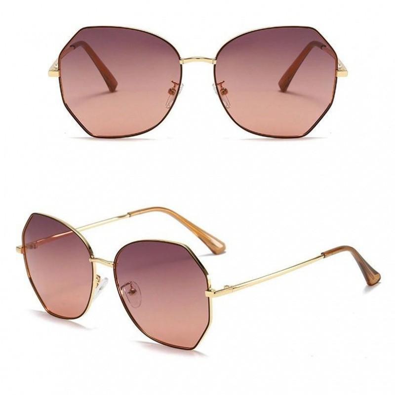 Sunglasses | Gold Oversized Double Frame Round Sunglasses  – Womens Accessories Gold