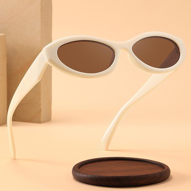 Sunglasses | White Slim Retro Cat Eye Sunglasses  – Womens Accessories Sunglasses